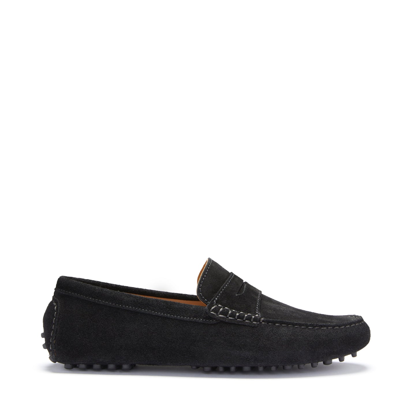 Penny Driving Loafers, black suede-0