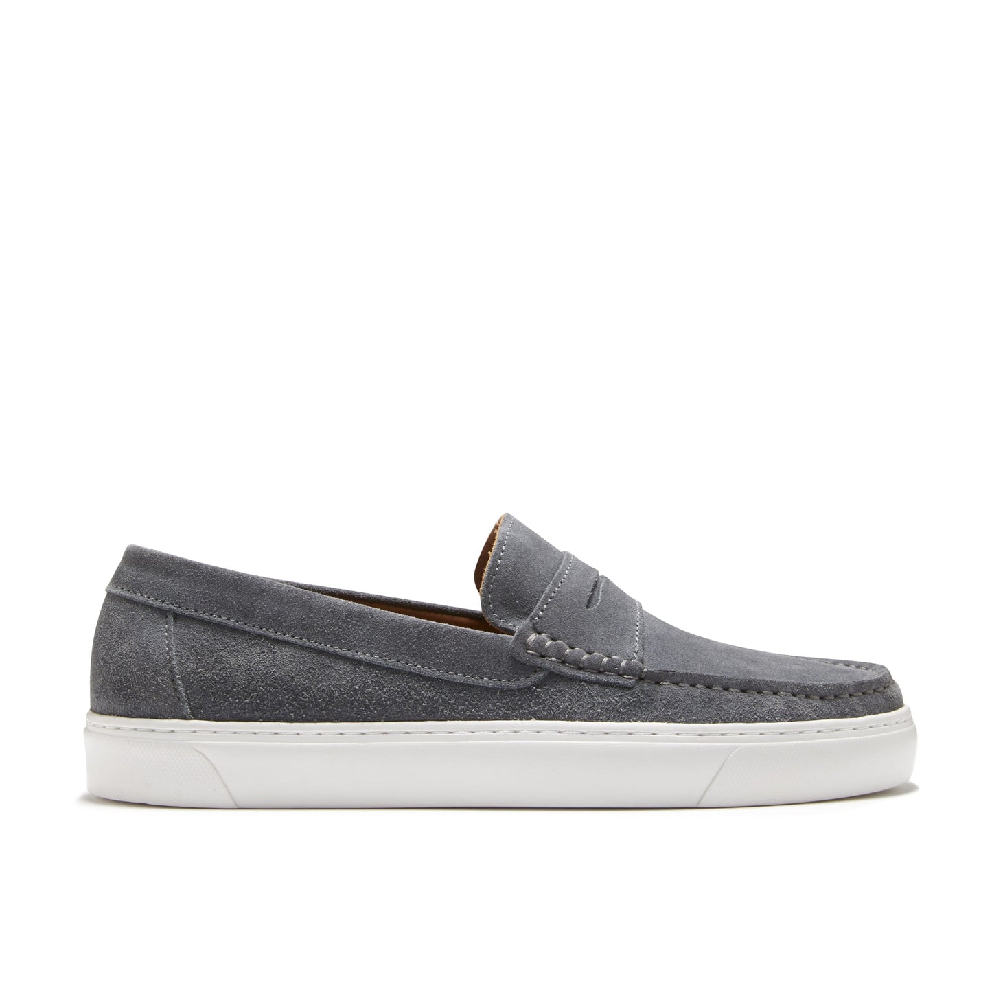 Slip-on Sneaker Loafers, slate grey suede-0
