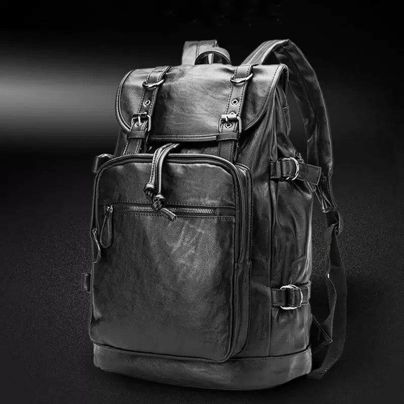 Leather backpack-3
