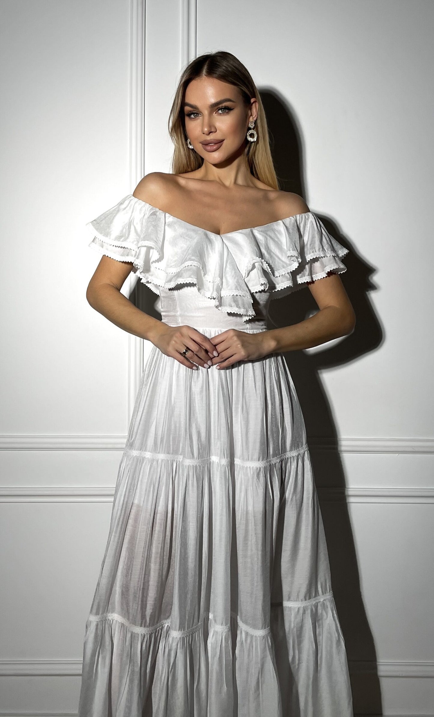 ruffled boho dress