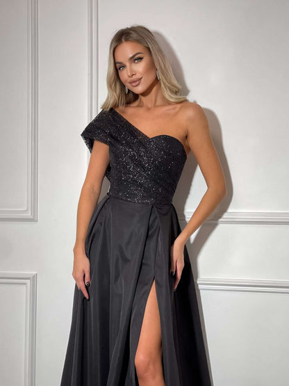 beige maxi dress- formal corset dress
