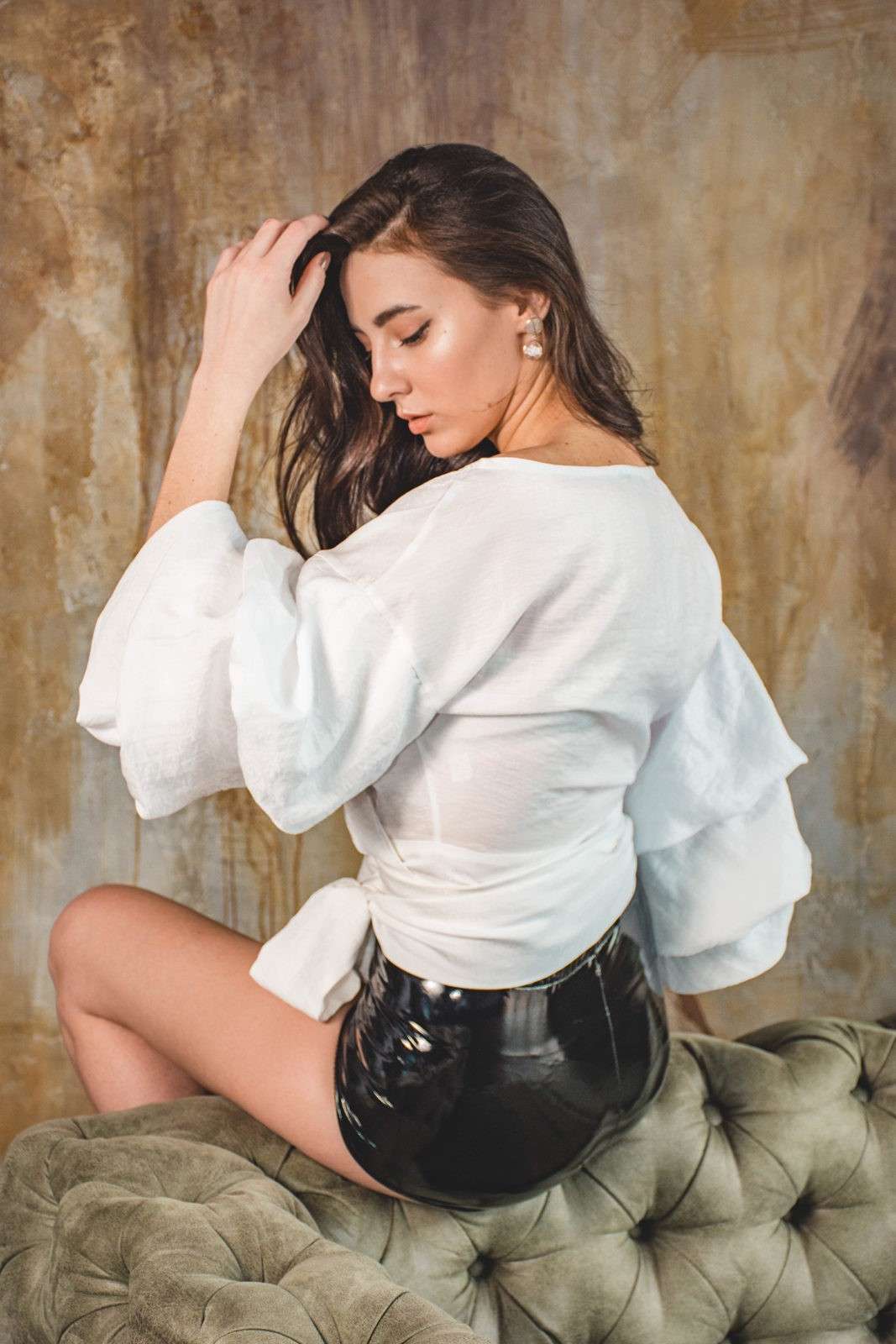 Puff Linen Blouse-6