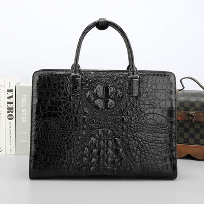 Crocodile Briefcase, Genuine Crocodile Leather Business Briefcase-2