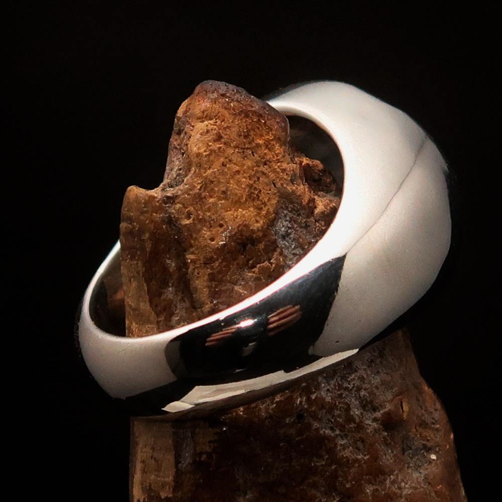 Perfectly crafted Men's Ring Celtic Birgit's Cross Blue - Sterling Silver-3