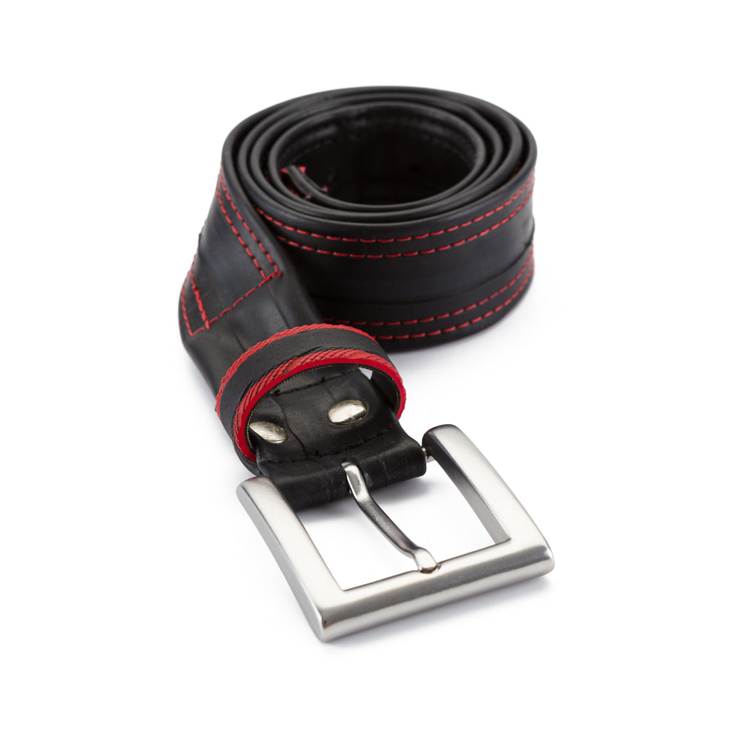 Recycled Bicycle Inner Tube Vegan Belt-5