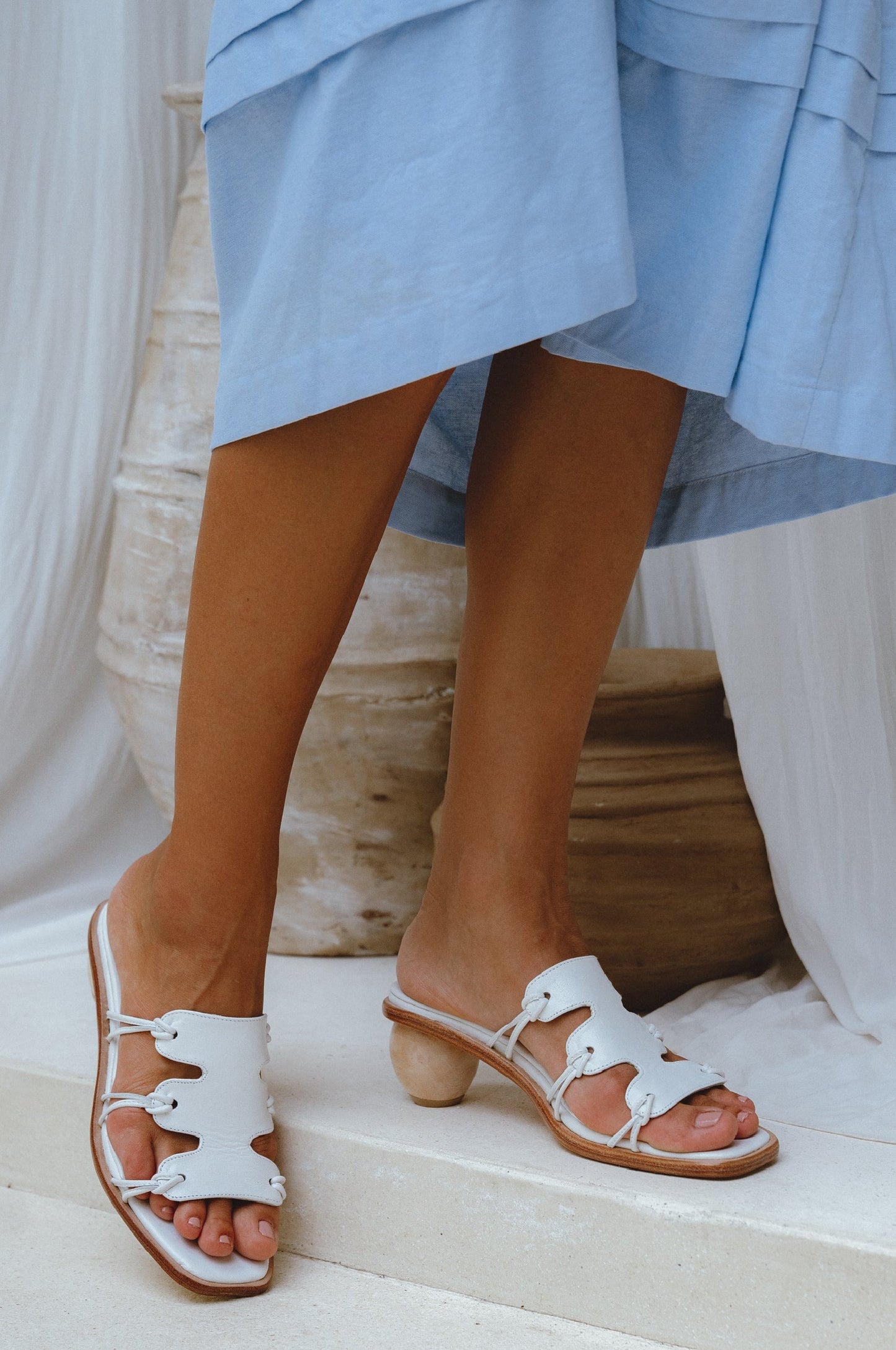 Ibiza Round Heel Mules-1