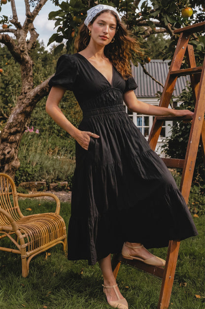 Ida Linen Midi Dress-7