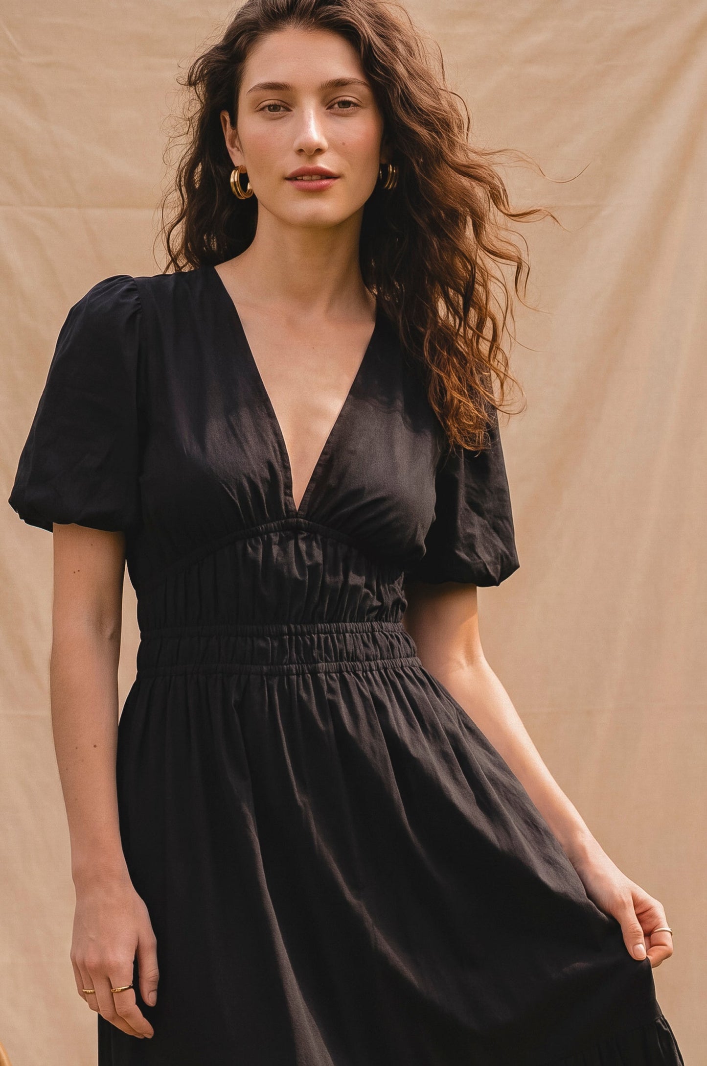 Ida Linen Midi Dress-1