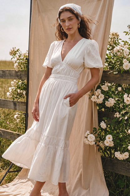 Ida Linen Midi Dress-2