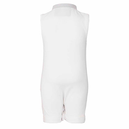 Baby Playsuit in White-3