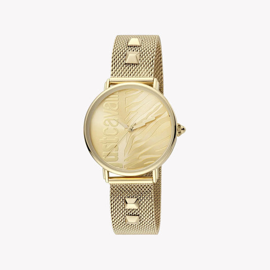 Just Cavalli Women's Gold Watch, Champagne Dial | Jc1l077m0075-1