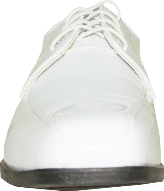 JEAN YVES Men Dress Shoe JY02 Oxford Formal Tuxedo for Prom & Wedding Shoe White Patent-1