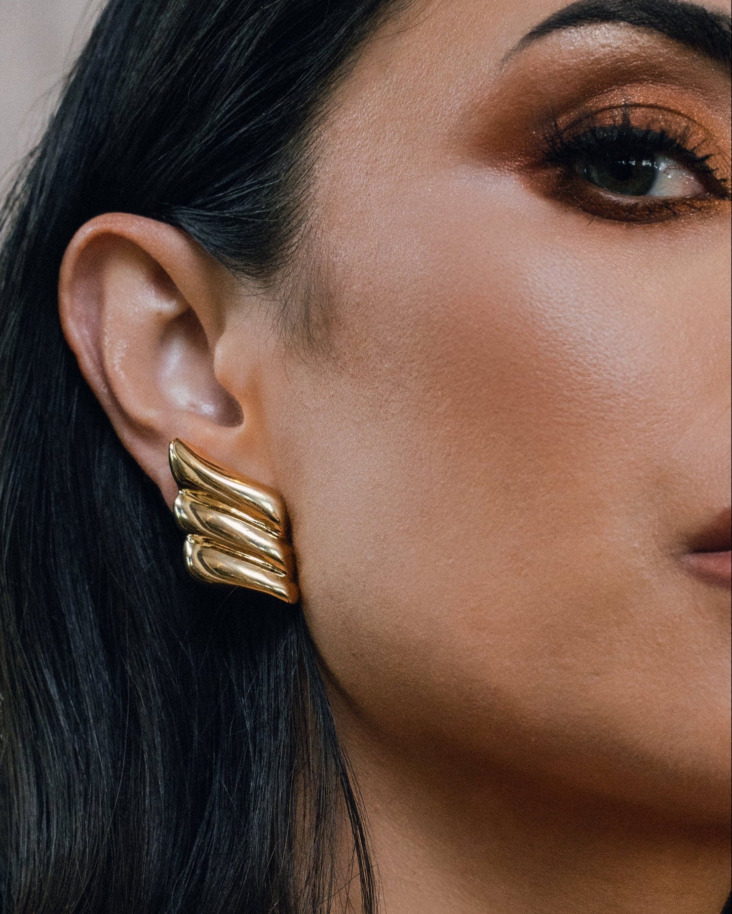 Amelie Sculptural Drop Earrings-1