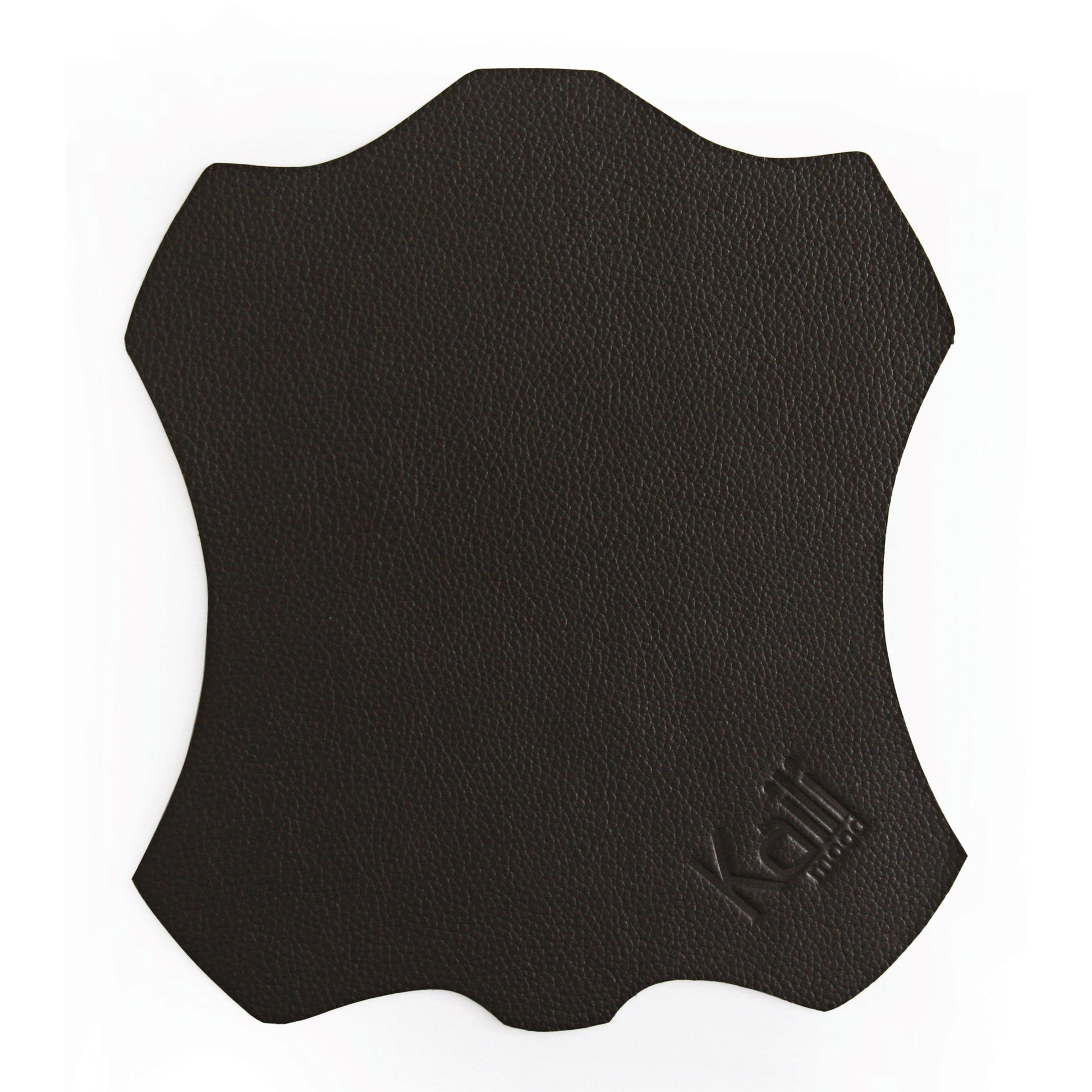 K0001AB | Mouse Pad Made in Italy Full grain genuine leather, dollar grain - Black color - Size: cm 20 x 23 - Package: Tnt tubular bag-1