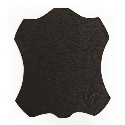 K0001AB | Mouse Pad Made in Italy Full grain genuine leather, dollar grain - Black color - Size: cm 20 x 23 - Package: Tnt tubular bag-1