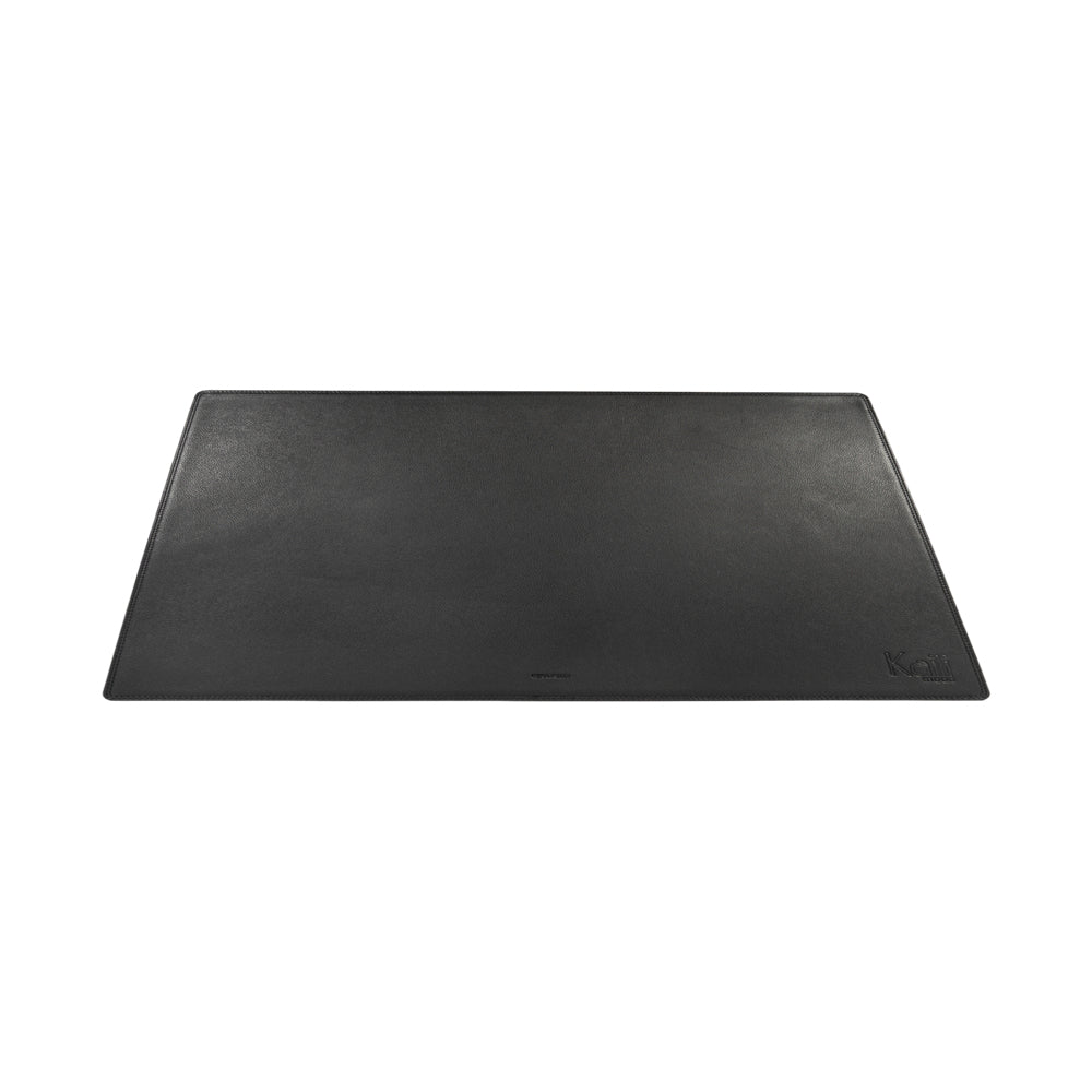 K0044AB | Genuine Full Grain Leather Desk Pad with Dollar Grain - Black Color - Size: 50 x 37 x 0.5 cm - Package: Black Cardboard Envelope-2