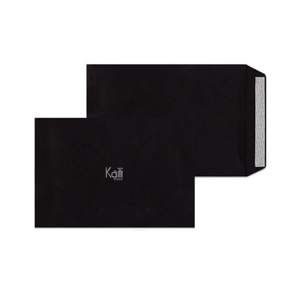 K0044AB | Genuine Full Grain Leather Desk Pad with Dollar Grain - Black Color - Size: 50 x 37 x 0.5 cm - Package: Black Cardboard Envelope-4