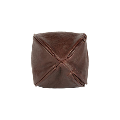 K10655BB | Mini clutch/keychain made of genuine full-grain leather, Volanata. Dark Brown color. Polished Nickel Accessories. Dimensions: 12.5 x 7.5 x 7.5 cm. Packaging: Tnt bag-3