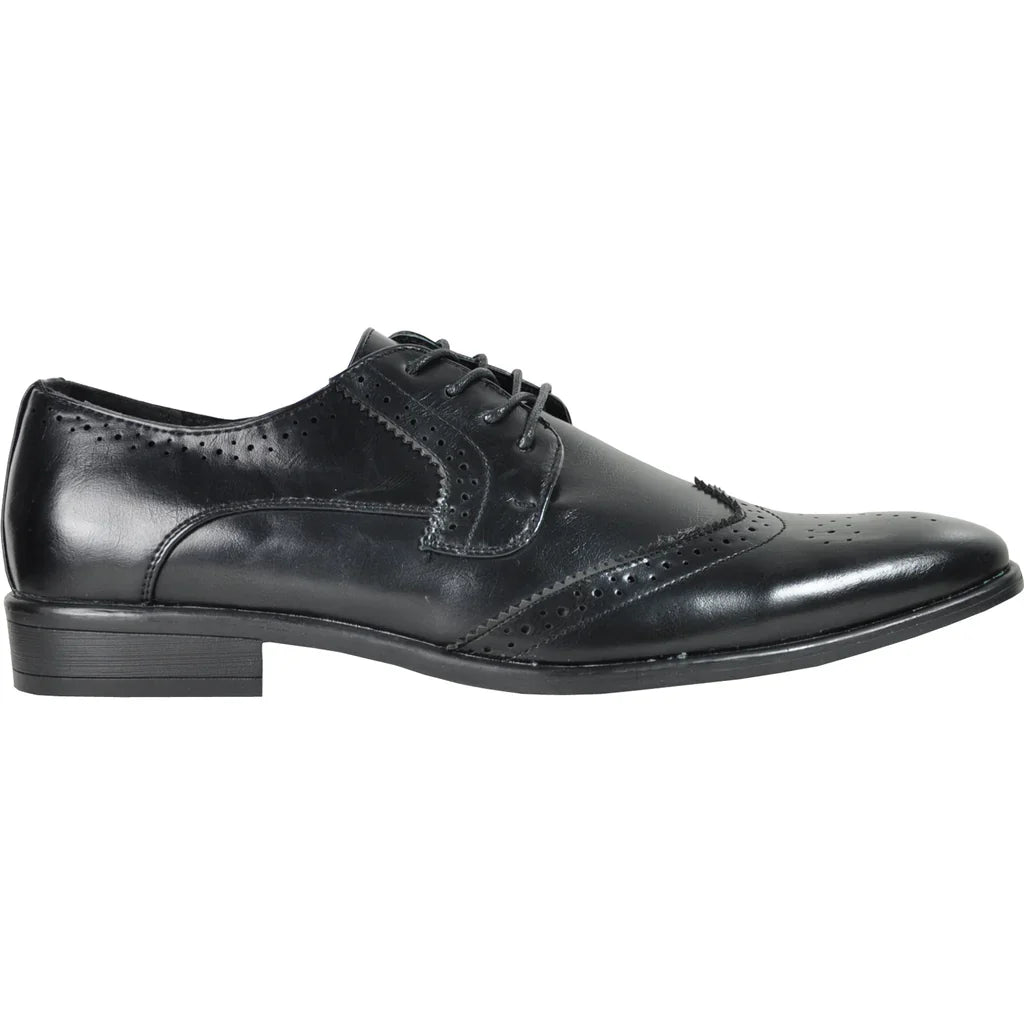 BRAVO Men Dress Shoe KING-2 Wingtip Oxford Shoe-4