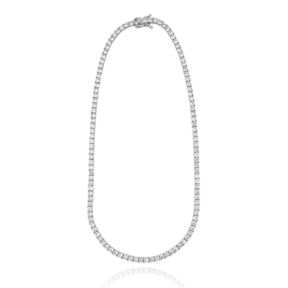 Kaia Delicate Tennis Chain Necklace Gold-1