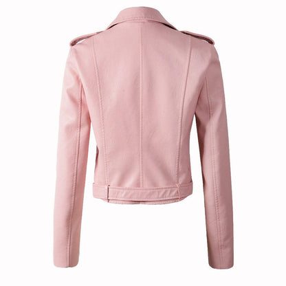 Katherine Women's Motorcycle Genuine Leather Jacket-2