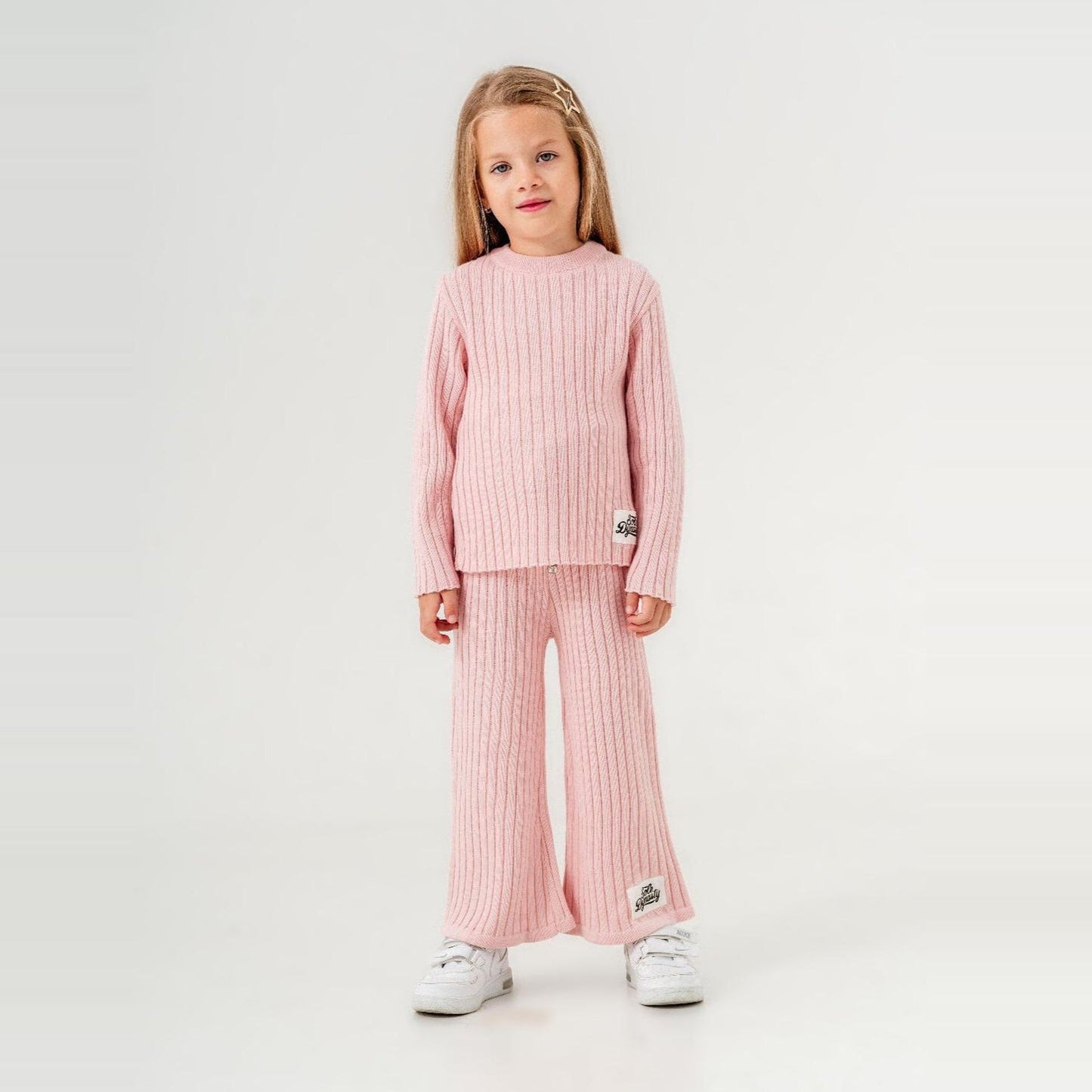 Striped Queen Girls Knit Set-0