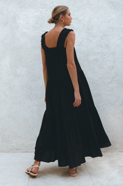 La Palma Linen Maxi Dress-1