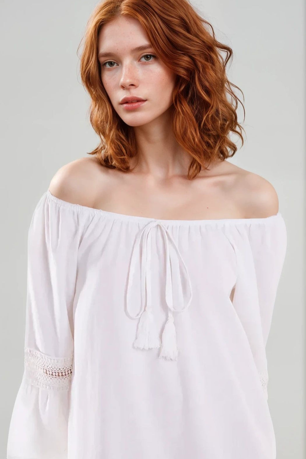 White Bardot Mini Dress