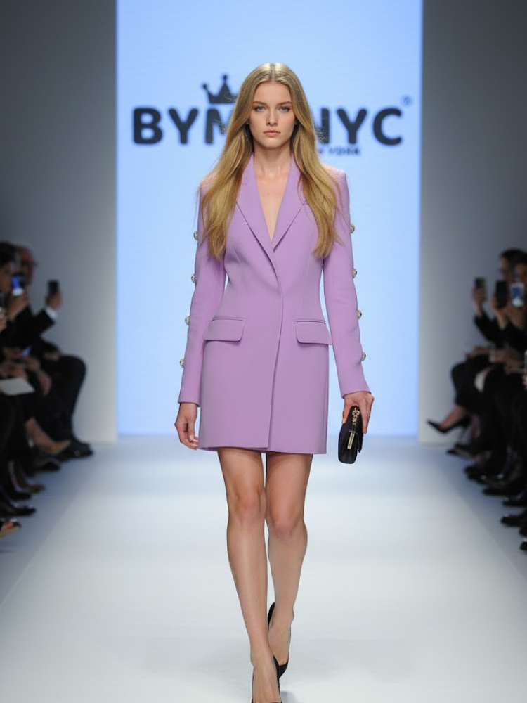 Lavender Blazer Dress WALL STREET: Prêt-à-Porter Line BYMANYC ® New York-0