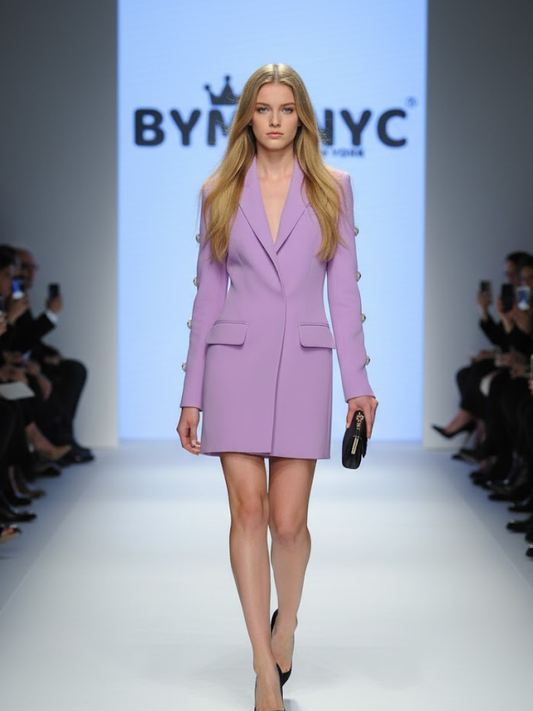 Lavender Blazer Dress WALL STREET: Prêt-à-Porter Line BYMANYC ® New York-0