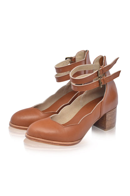 Lily Valley Leather Heels-1