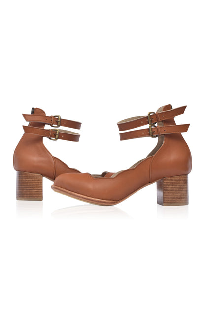 Lily Valley Leather Heels-3