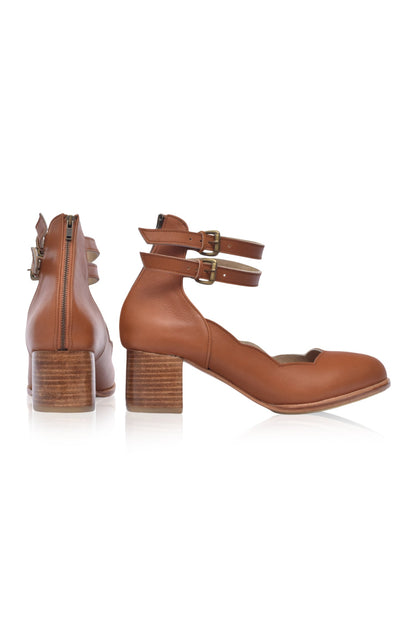 Lily Valley Leather Heels-4