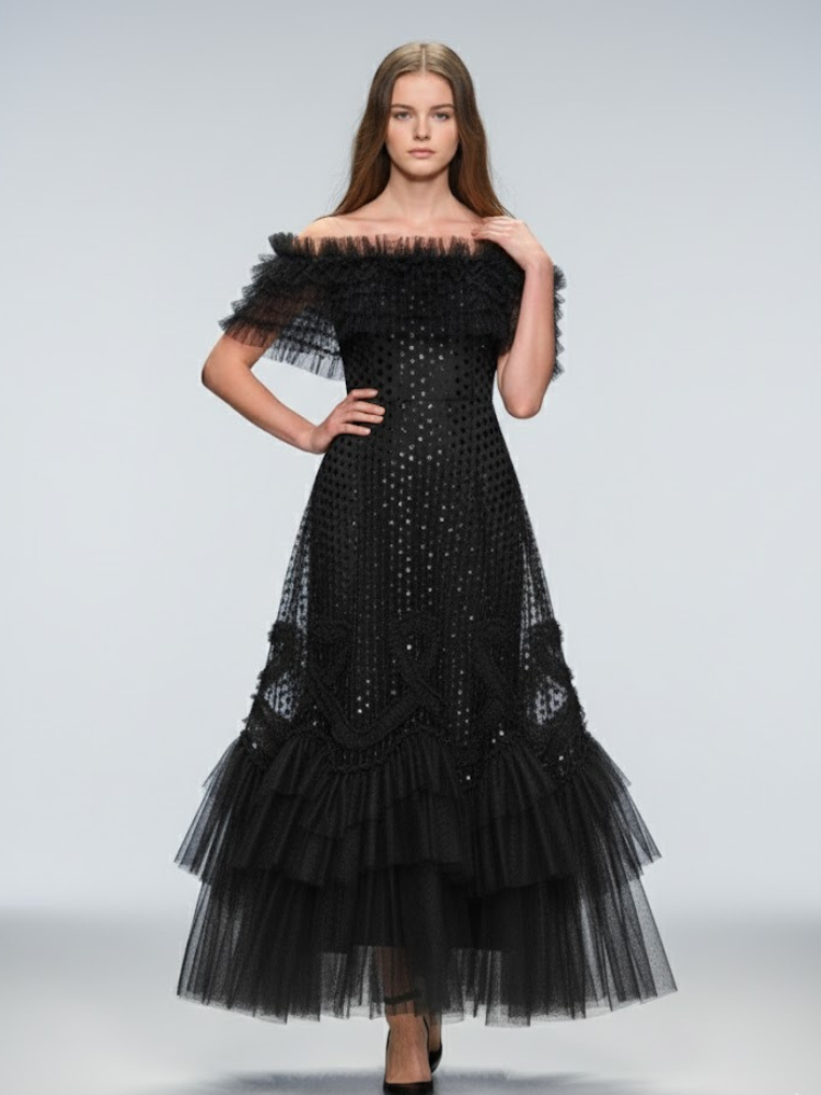 Long Black Evening Dress NOHO: Prêt-à-Porter Line BYMANYC ® New York-1