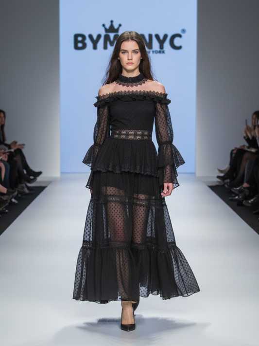 Long Black Party Dress MEATPACKING: Prêt-à-Porter Line BYMANYC ® New York-0