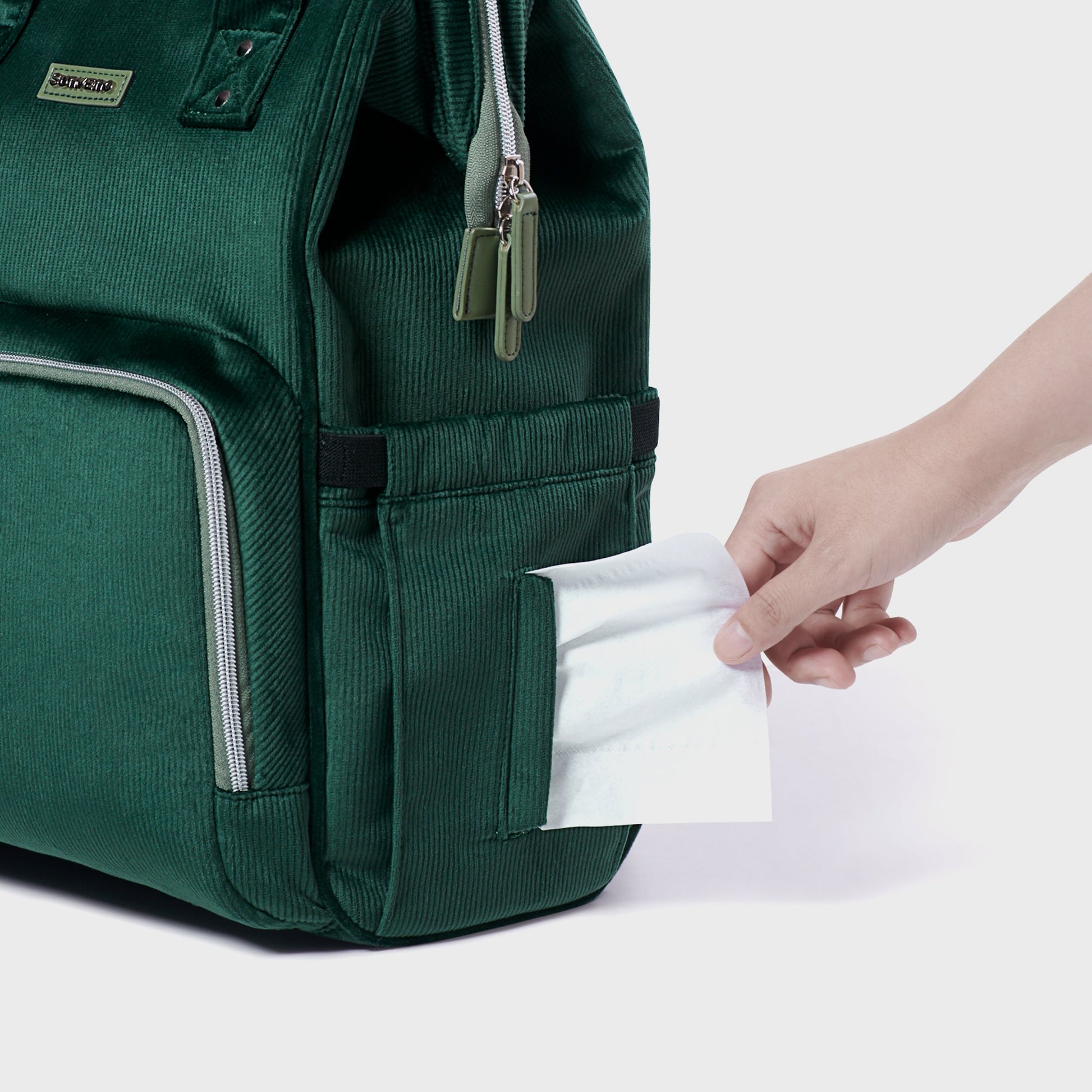 Corduroy Diaper Backpack-4