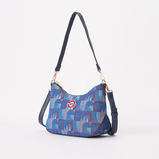 Signare London - Moon Handbag TFL Piccadilly Moquette Mind the Gap-1