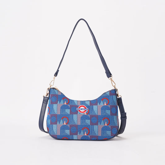 Signare London - Moon Handbag TFL Piccadilly Moquette Mind the Gap-0