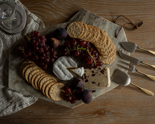Yara Torrent Marble Serving and Charcuterie Board-0