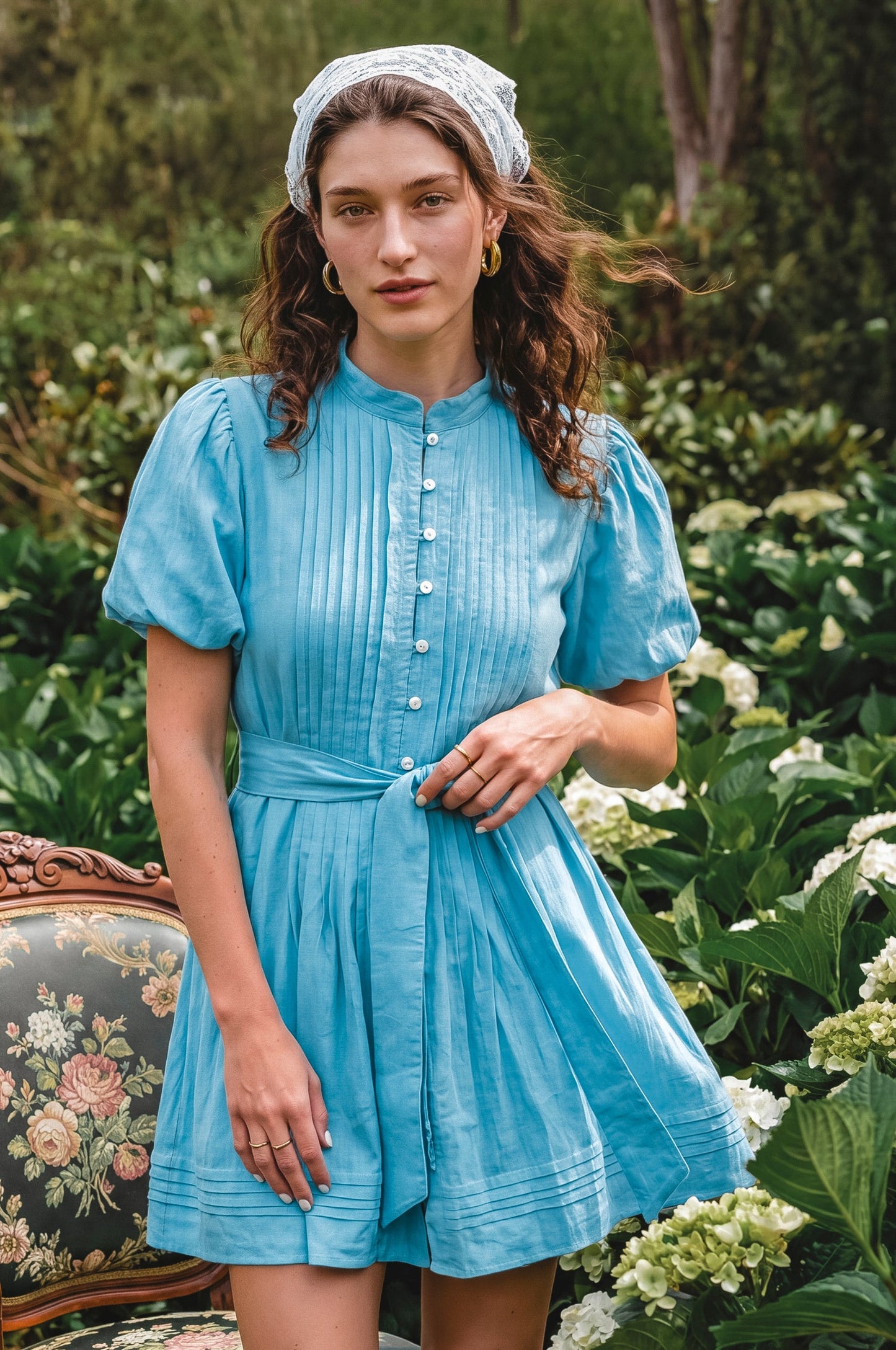 Marta Linen Mini Dress-4
