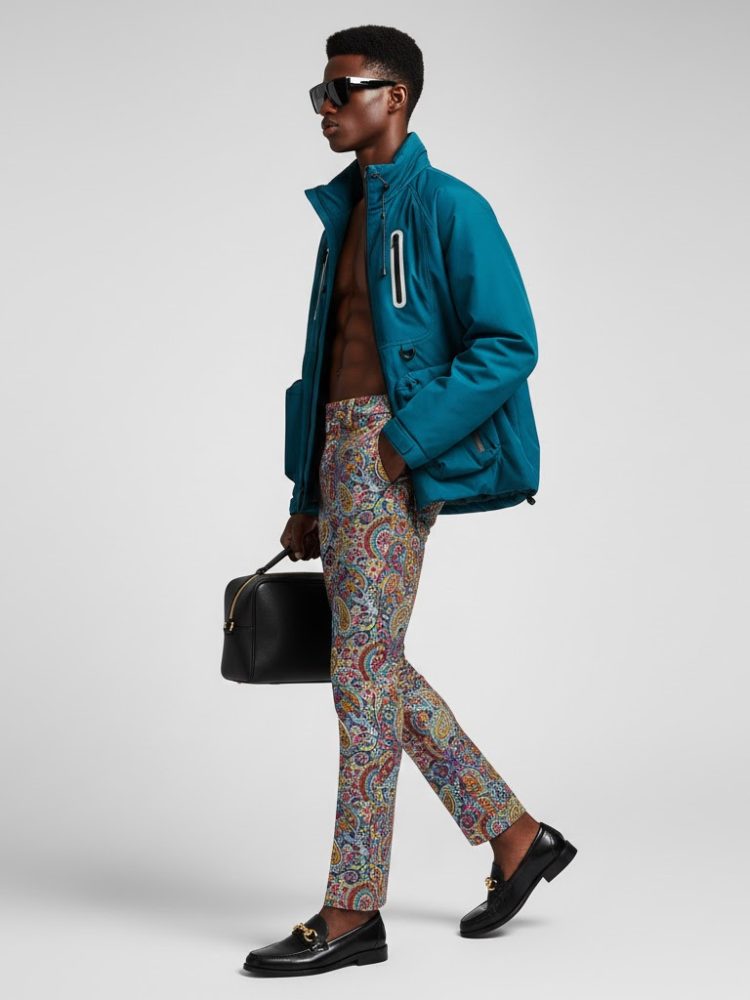 Men's Technical Jacket STREET ART QUEENS NYFW New Colecction BYMANYC ® New York-1