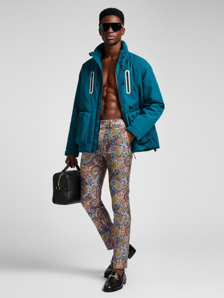 Men's Technical Jacket STREET ART QUEENS NYFW New Colecction BYMANYC ® New York-0