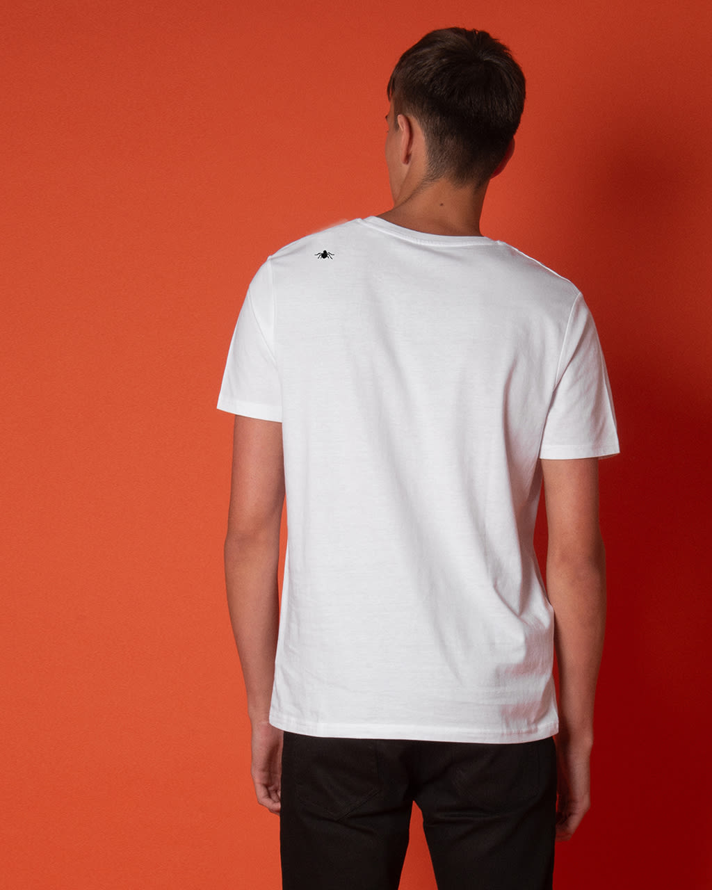 Ants Embroidered T-Shirt White Men-3