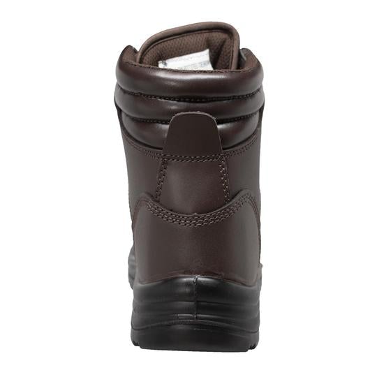 Men's 6" Brown Steel Toe Work Leather Boots-2