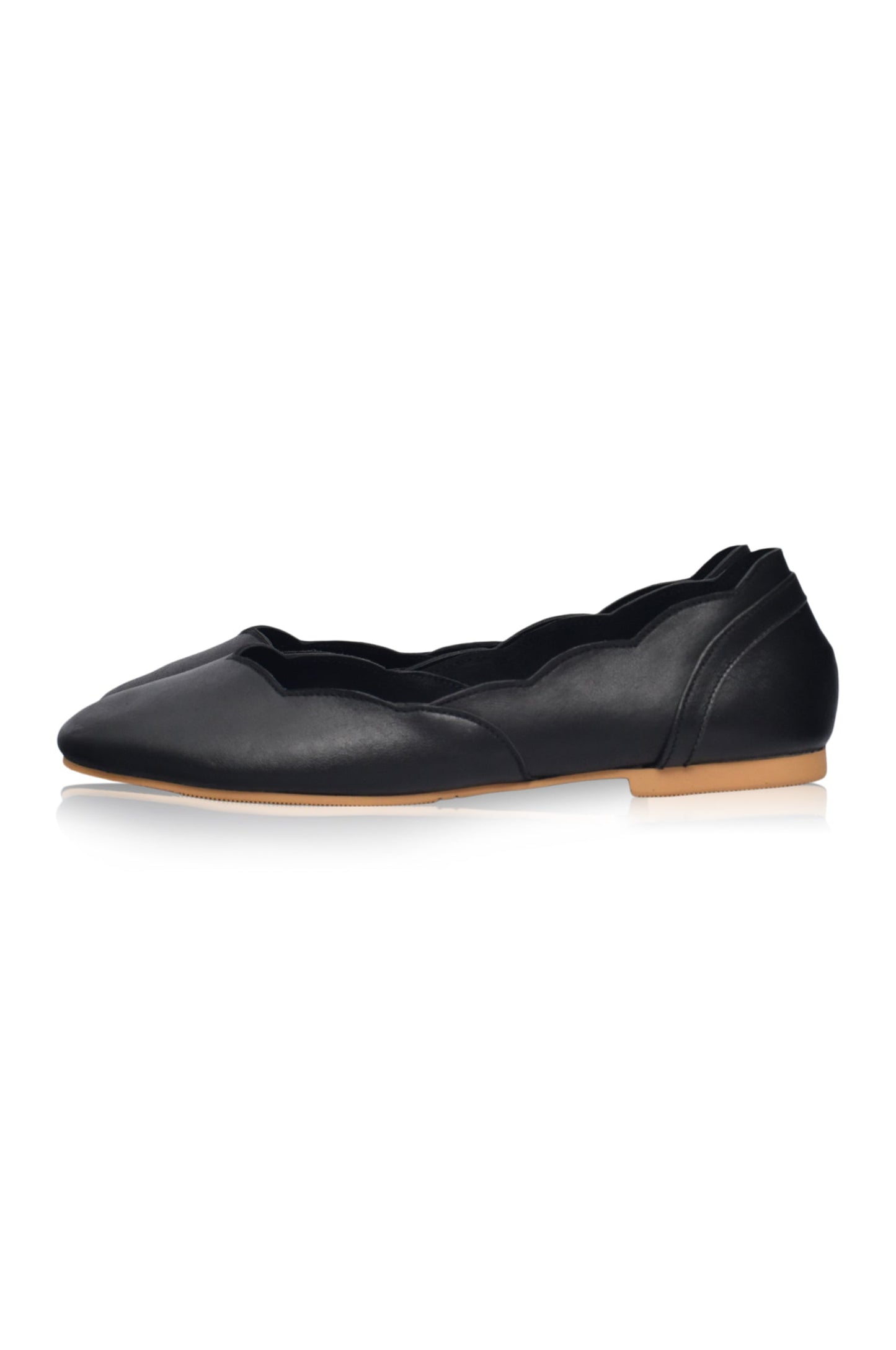 Milan Leather Ballet Flats (Sz. 4, 9, 9.5 & 11)-5