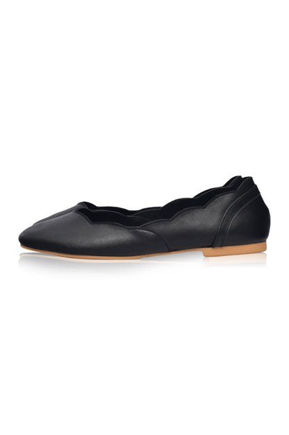 Milan Leather Ballet Flats (Sz. 4, 9, 9.5 & 11)-5