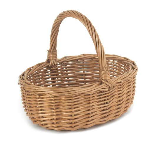Mini Double Steamed Wicker Shopping Basket-0