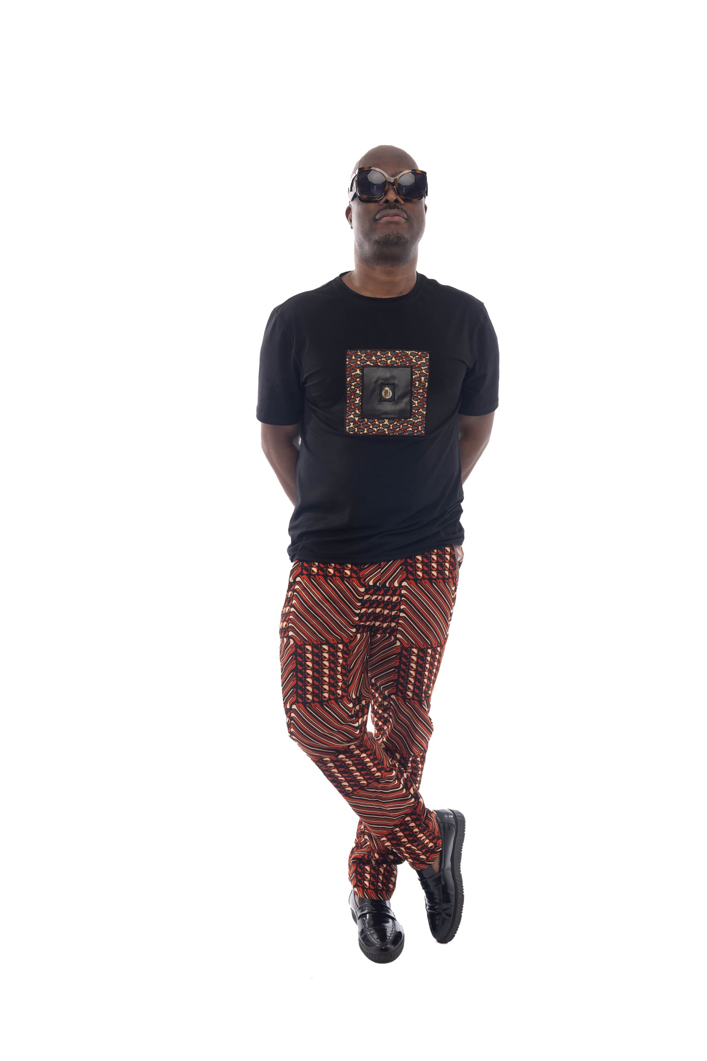 African Print Monogram T Shirt-1