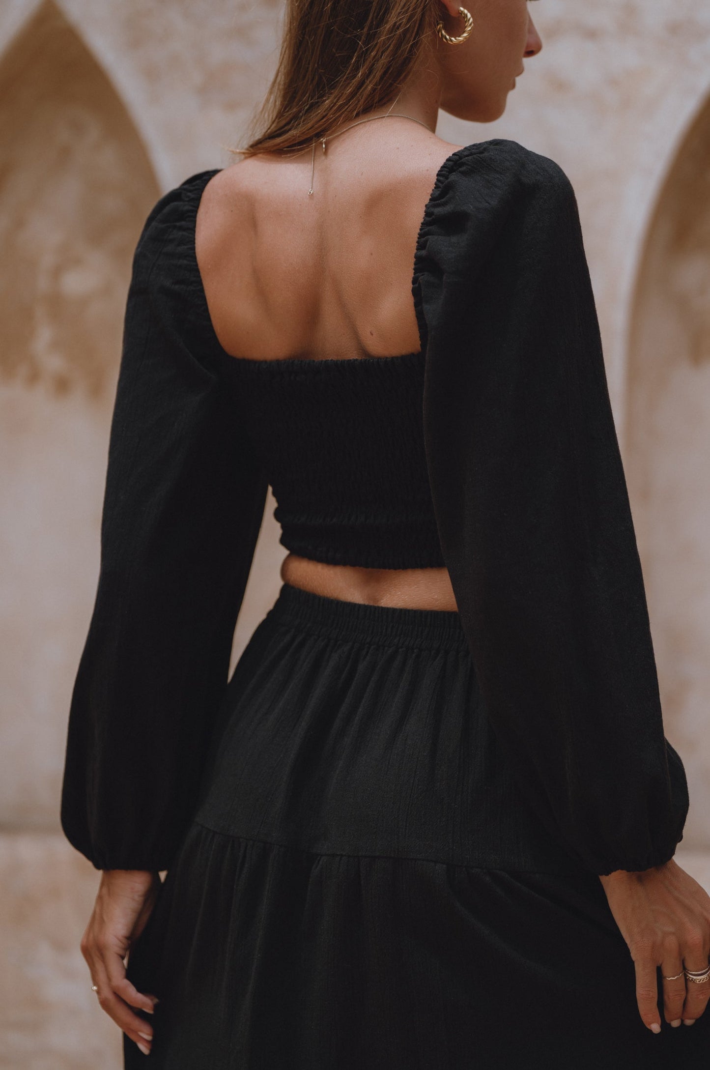 Mumbai Maxi Linen Skirt-1