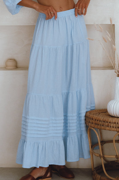 Mumbai Maxi Linen Skirt-1
